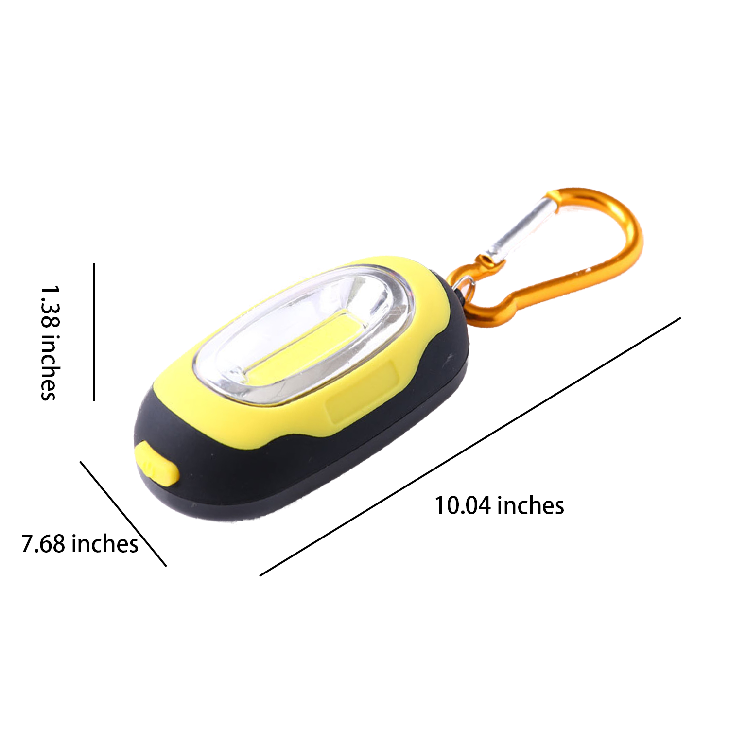 Portable Mini COB Keychain Light Flashlight with Carabiner 4