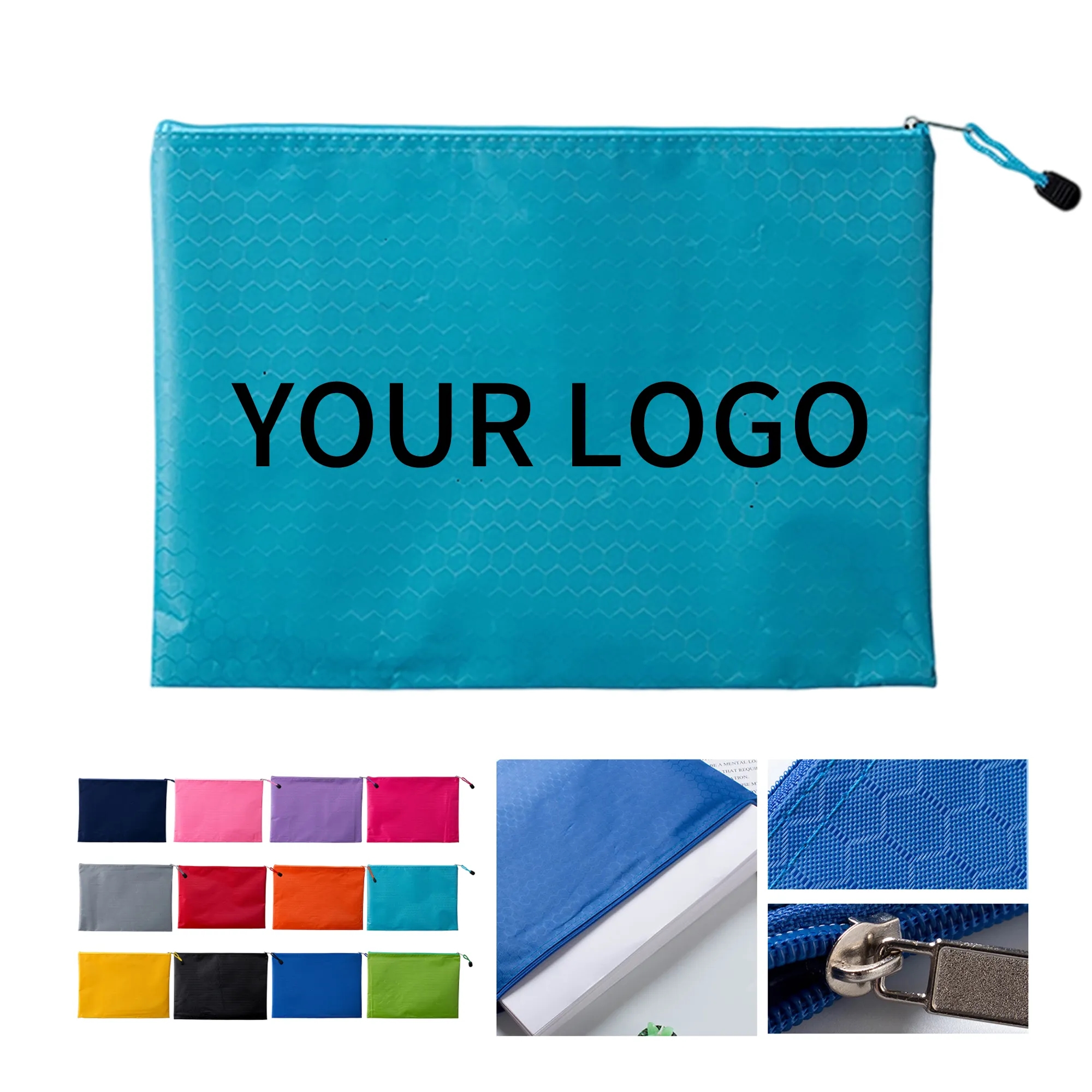 A4 Mesh Document Pouch with Zipper for Contracts or Files 1