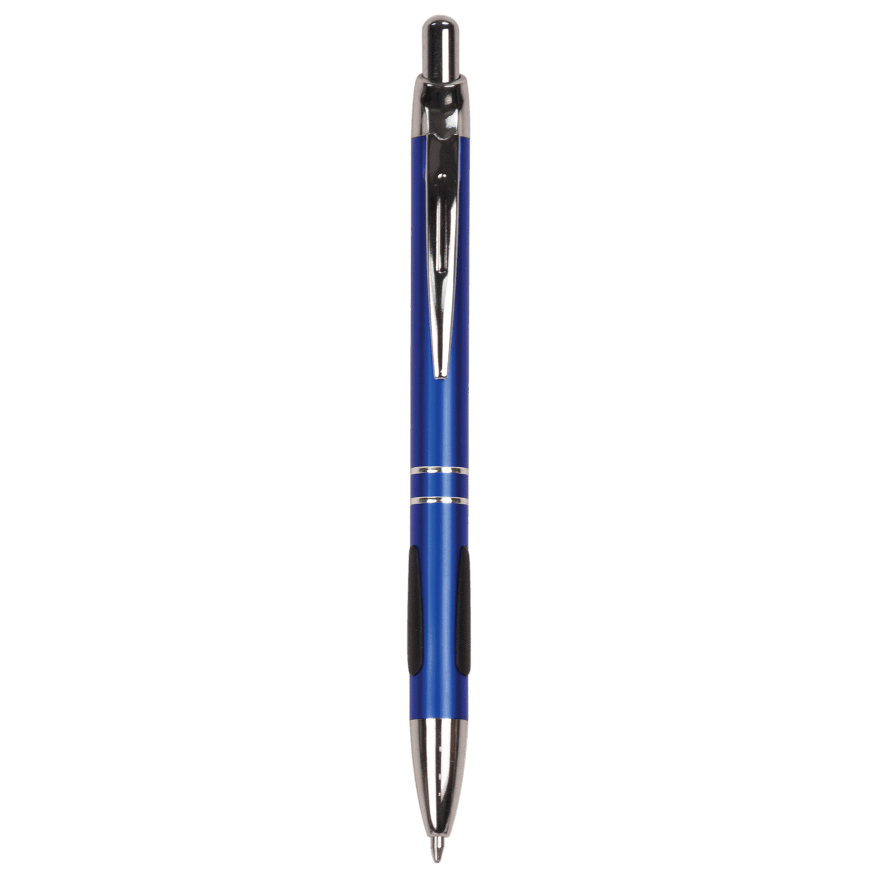 Blue with Silver Trim Pen with Gripper 2
