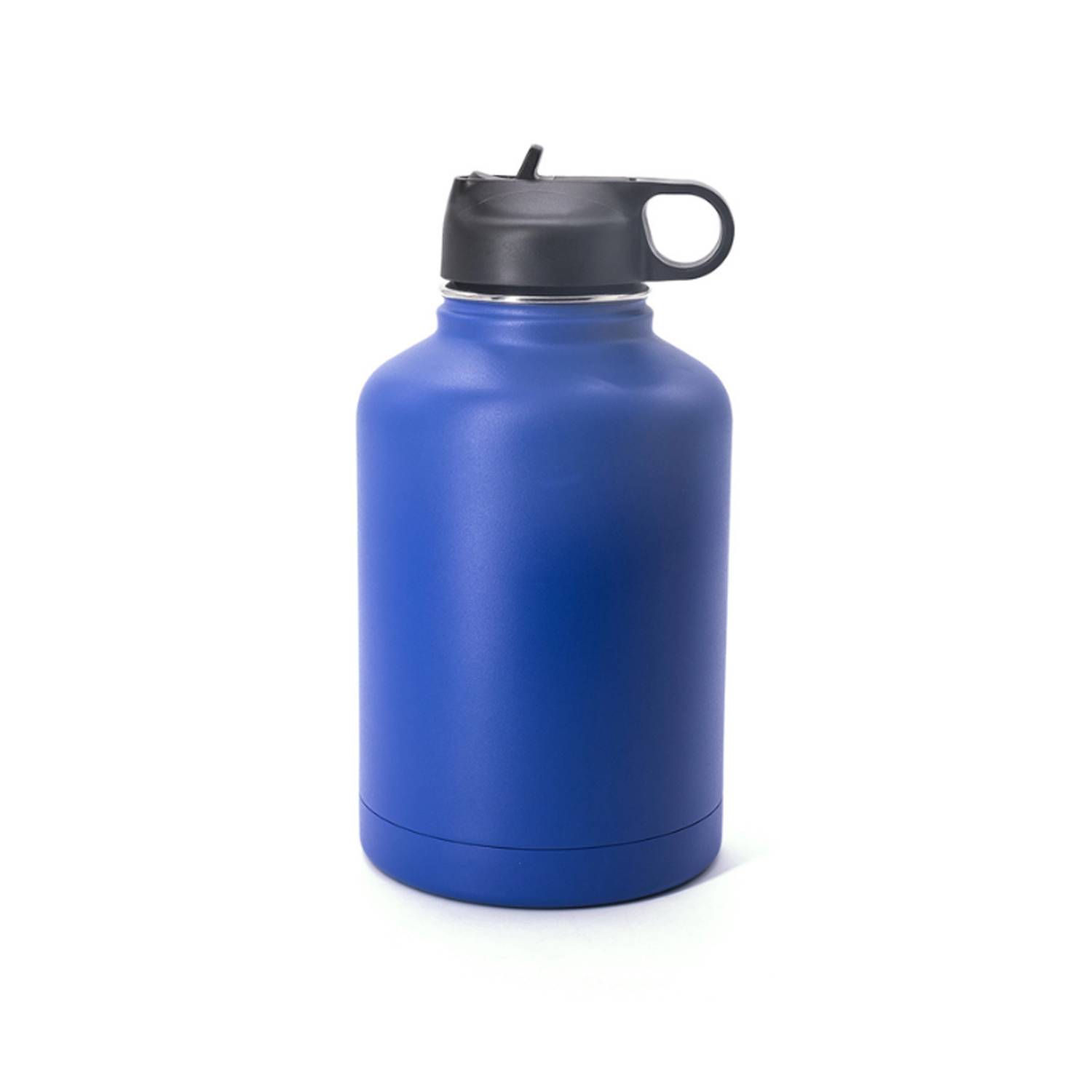 64oz Stainless Steel Insulated Bottle w/ Straw Lid, custom water bottle with logo imprint 4