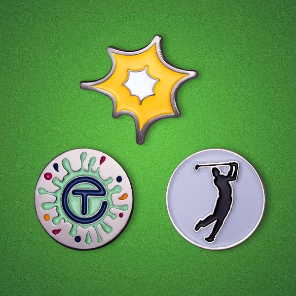 Economy Soft Enamel Golf Ball Marker 1.25"