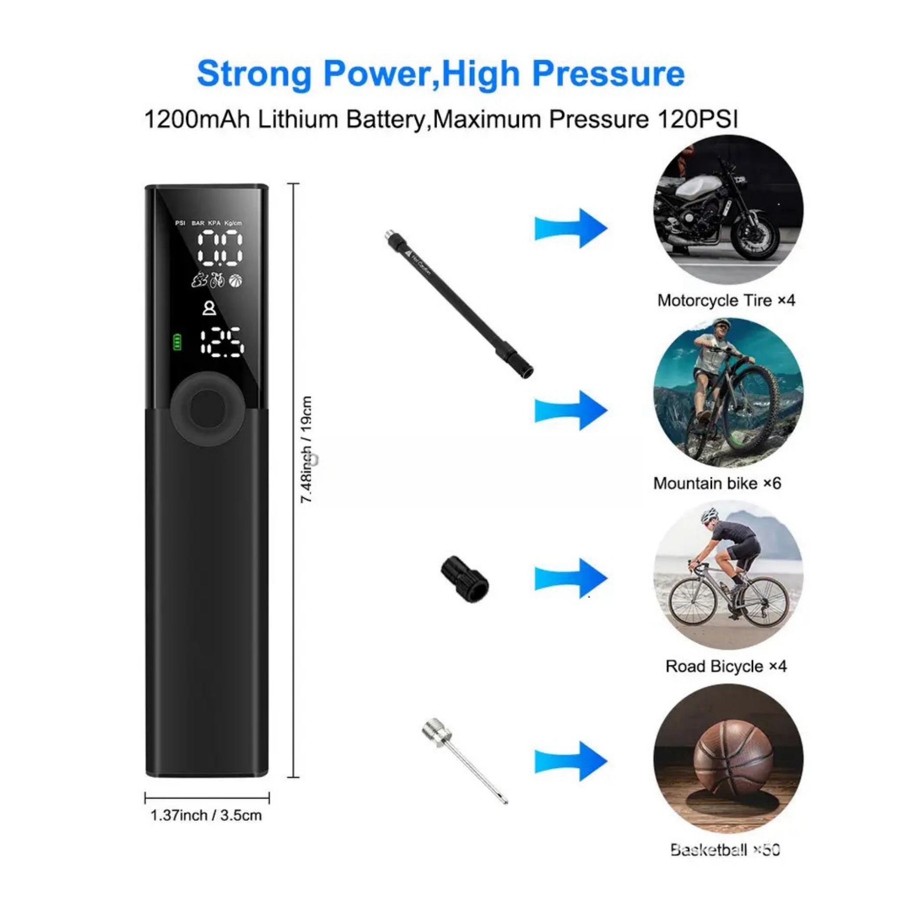 Tire Inflator Portable Air Compressor 1
