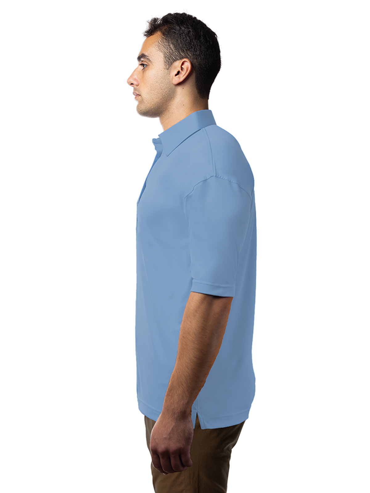 Blue Generation - Men's Pocketless Bonded Collar Dress Polo 2