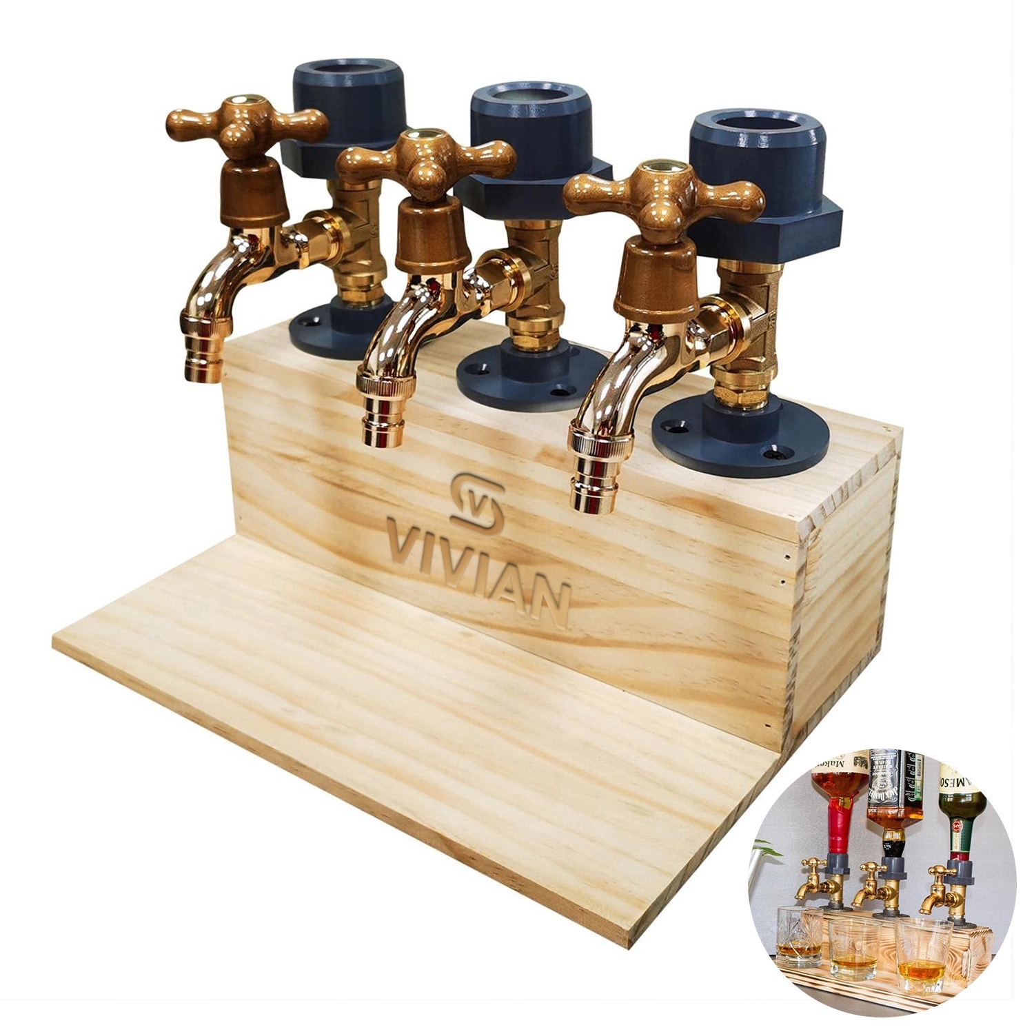 Wood Liquor Dispenser 1