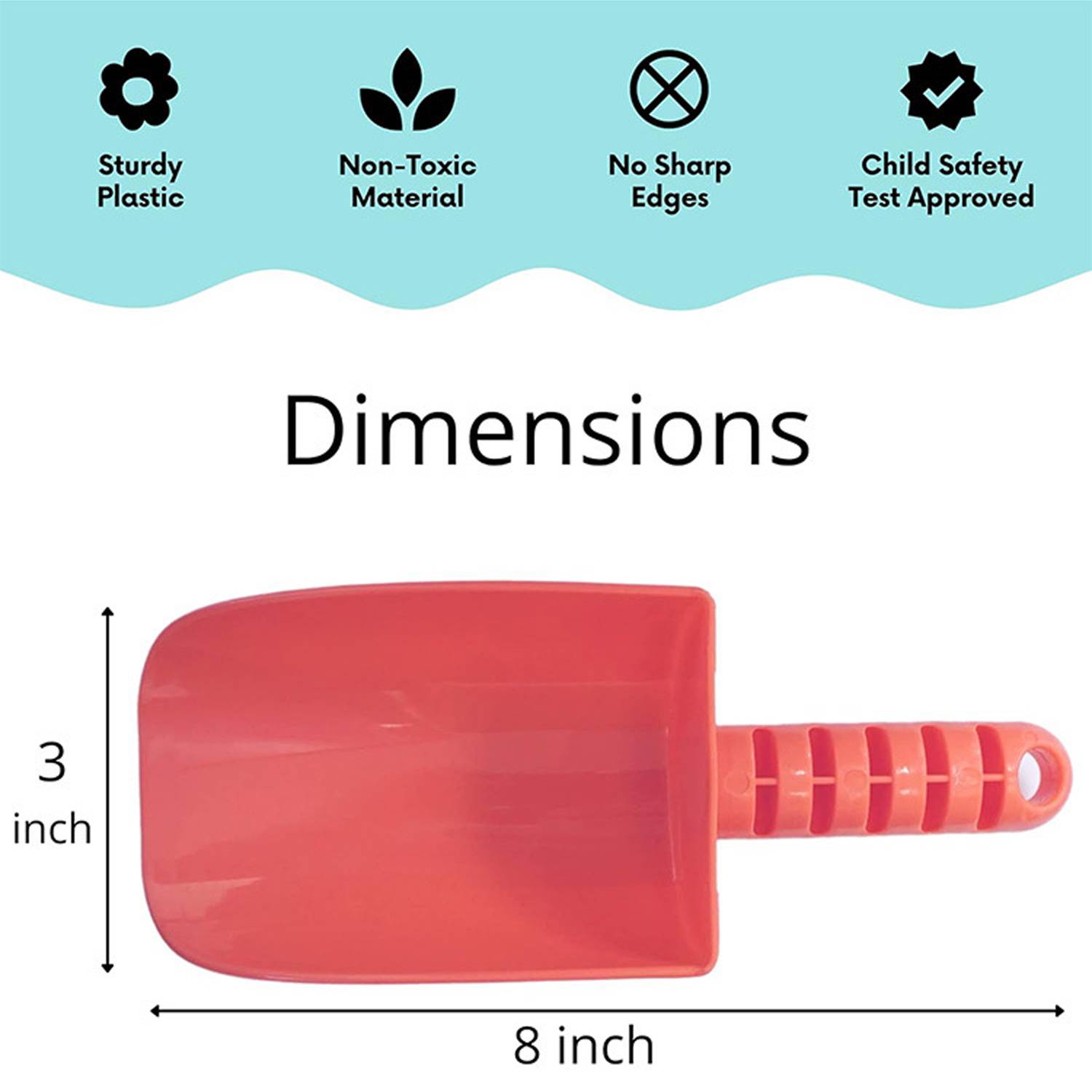 Non-Toxic Plastic Kids Sand Shovel 2