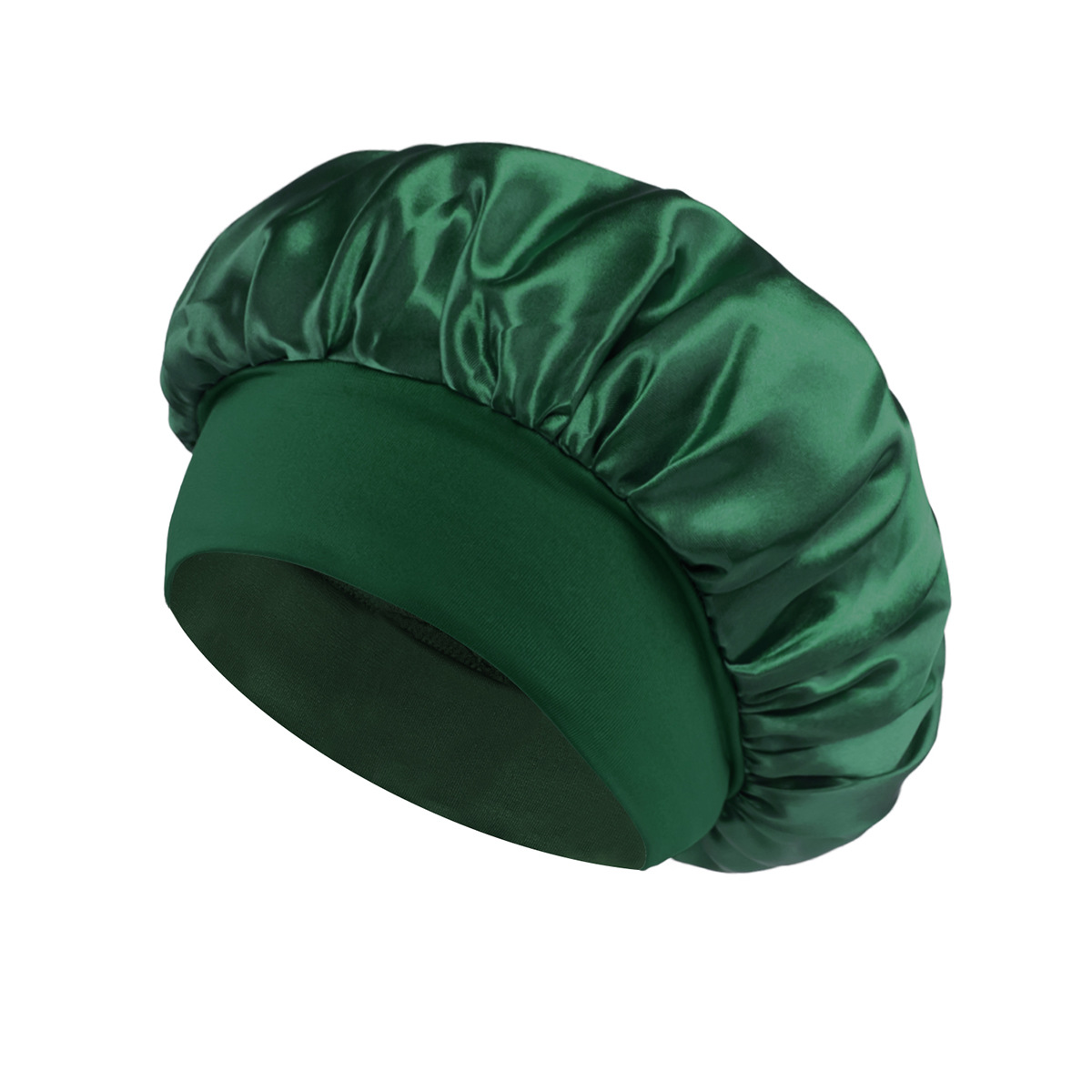 Silk Satin Sleep Hair Bonnet w/ Wide Edge for Women 22