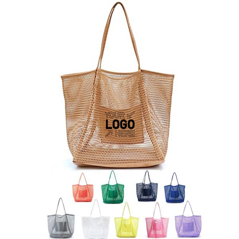 Mesh Beach Tote Womens Shoulder Handbag