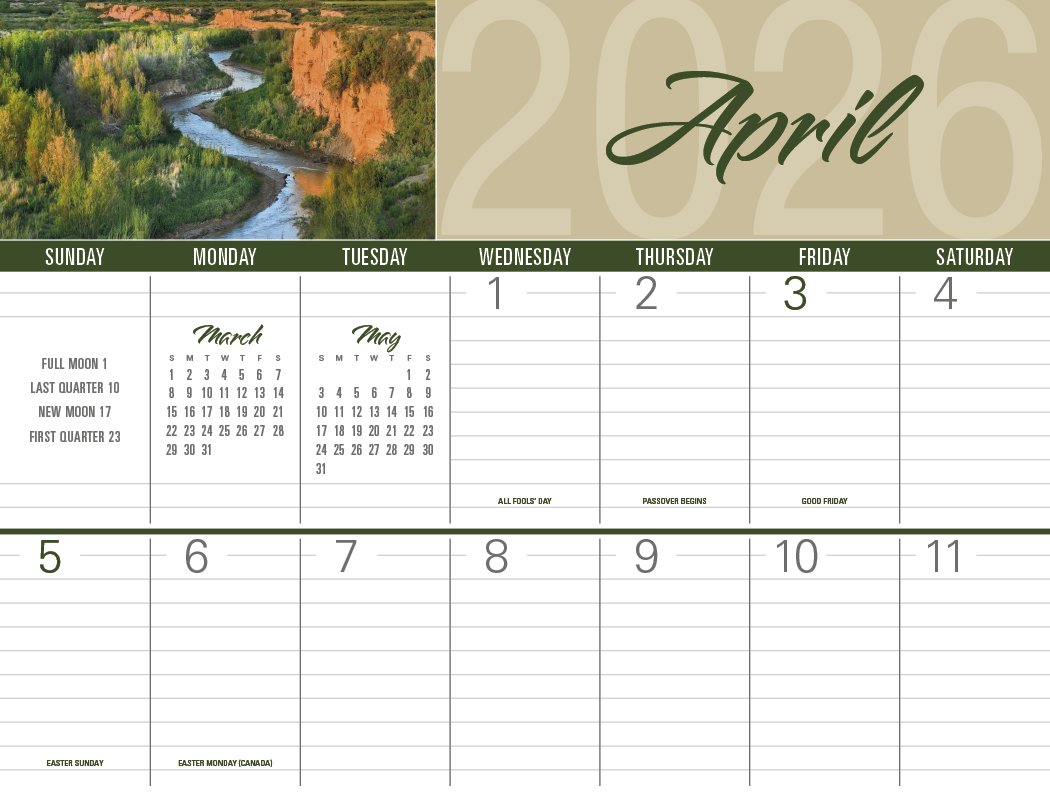 Triumph® Calendars Scenes of America Big Block Memo Calendar 22