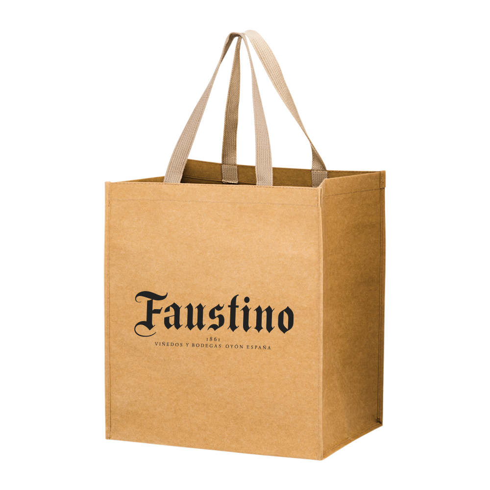6-Bottle Washable Kraft Wine Tote 3