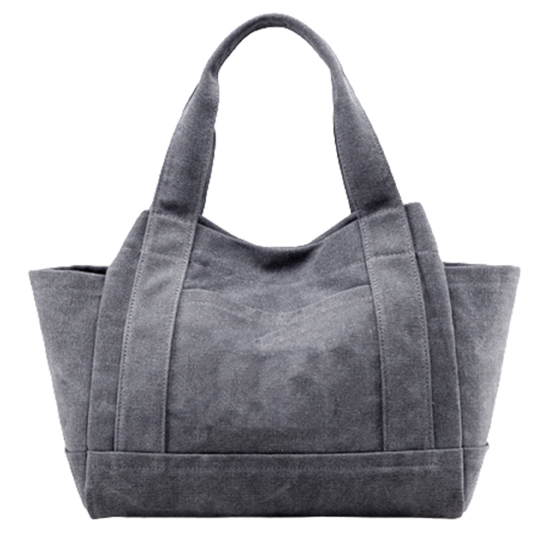 Metal Snap-Fastener Canvas Tote Boat Bag, custom tote bag with logo imprint 2