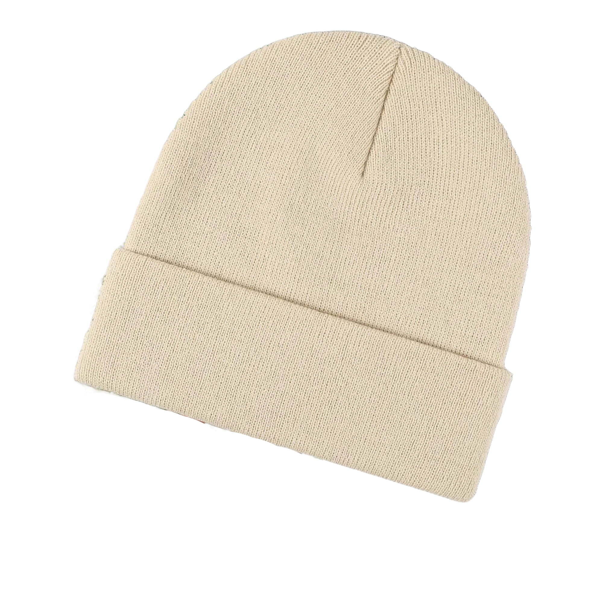 Acrylic Knitted Thermal Beanie With Front Embroidery 23