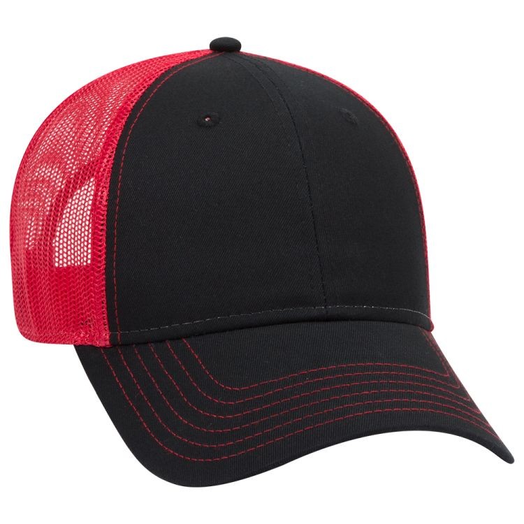 OTTO CAP® 6 Panel Low Profile Mesh Back Trucker Hat 81