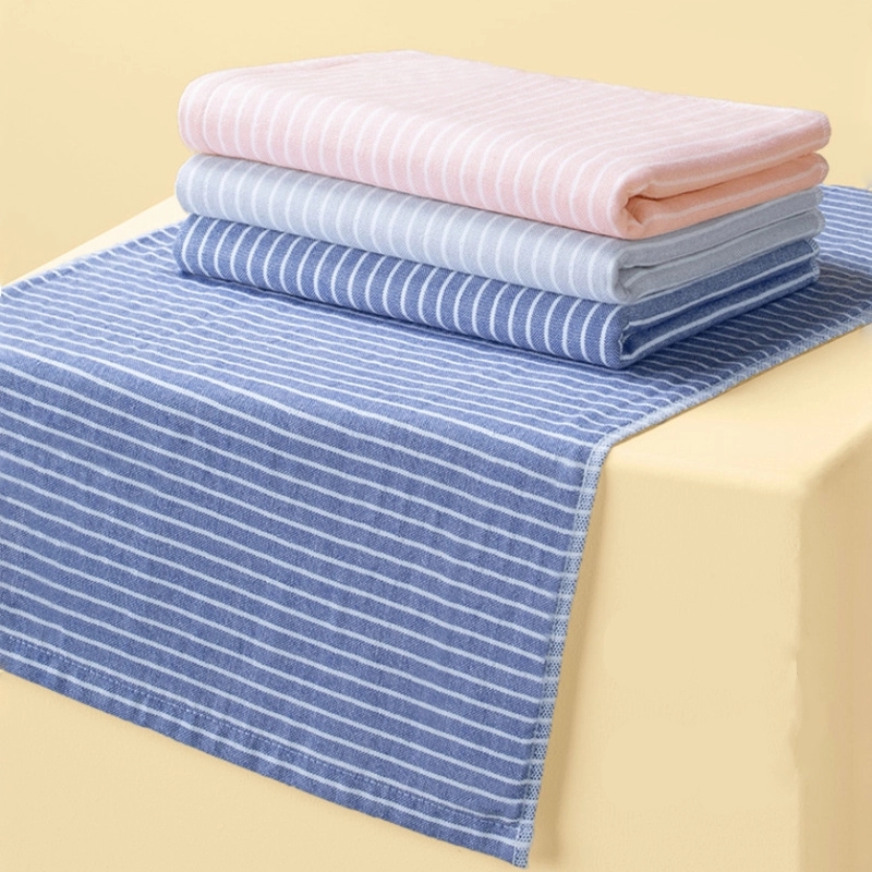 Custom Gift 100% Cotton Soft Striped Hand & Face Towel 14