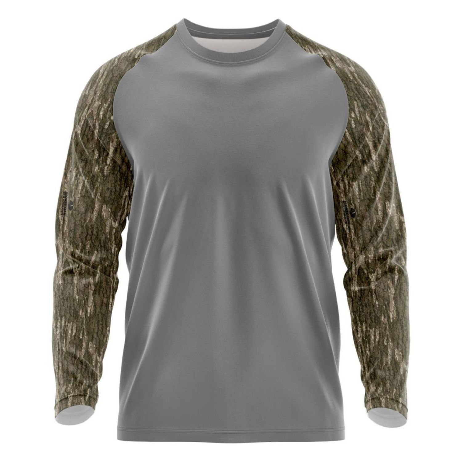Mossy Oak® Men's 4.4 oz. Polyester Interlock Raglan Long Sleeve T-Shirt
