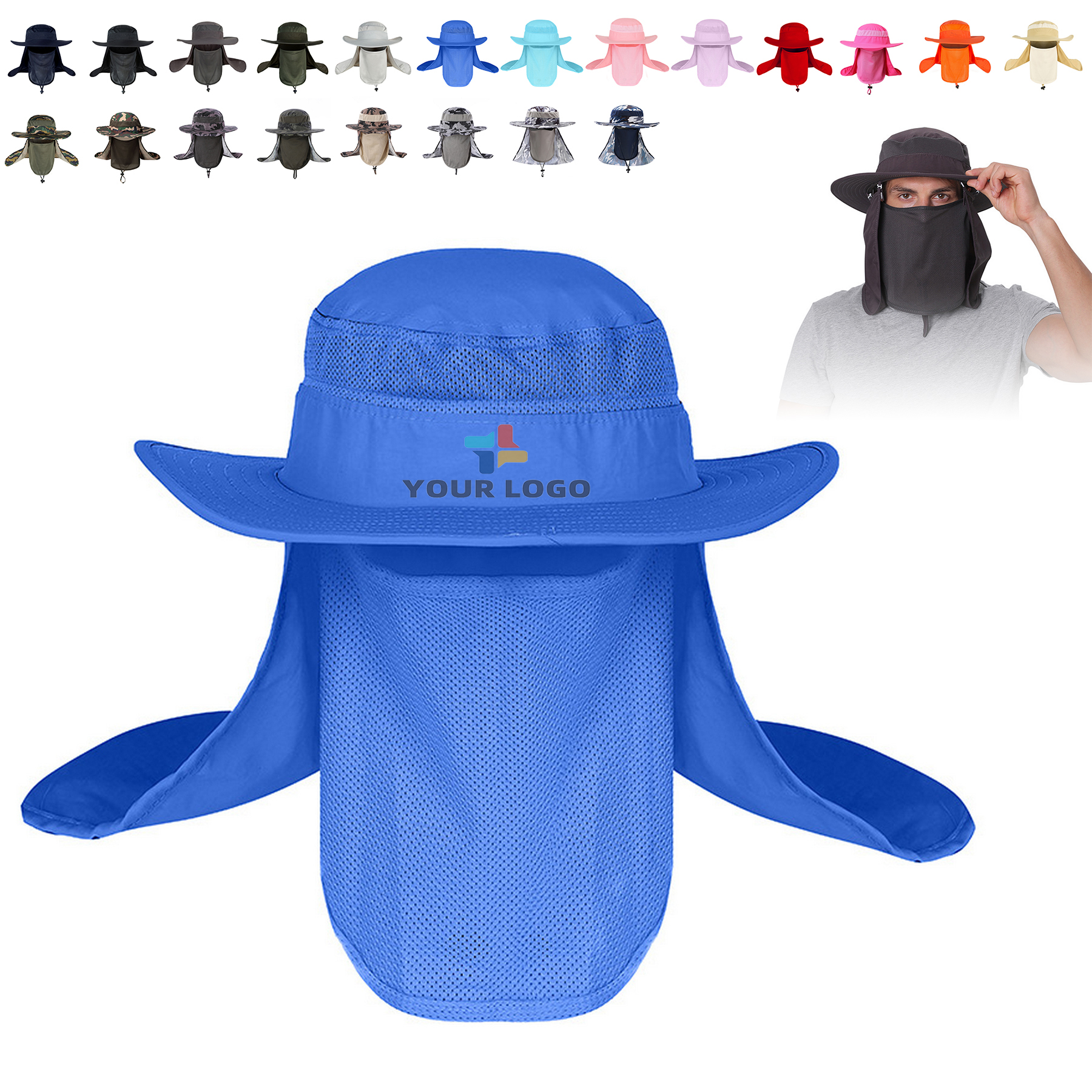 Outdoor Quick Dry Detachable Bucket Hat 2