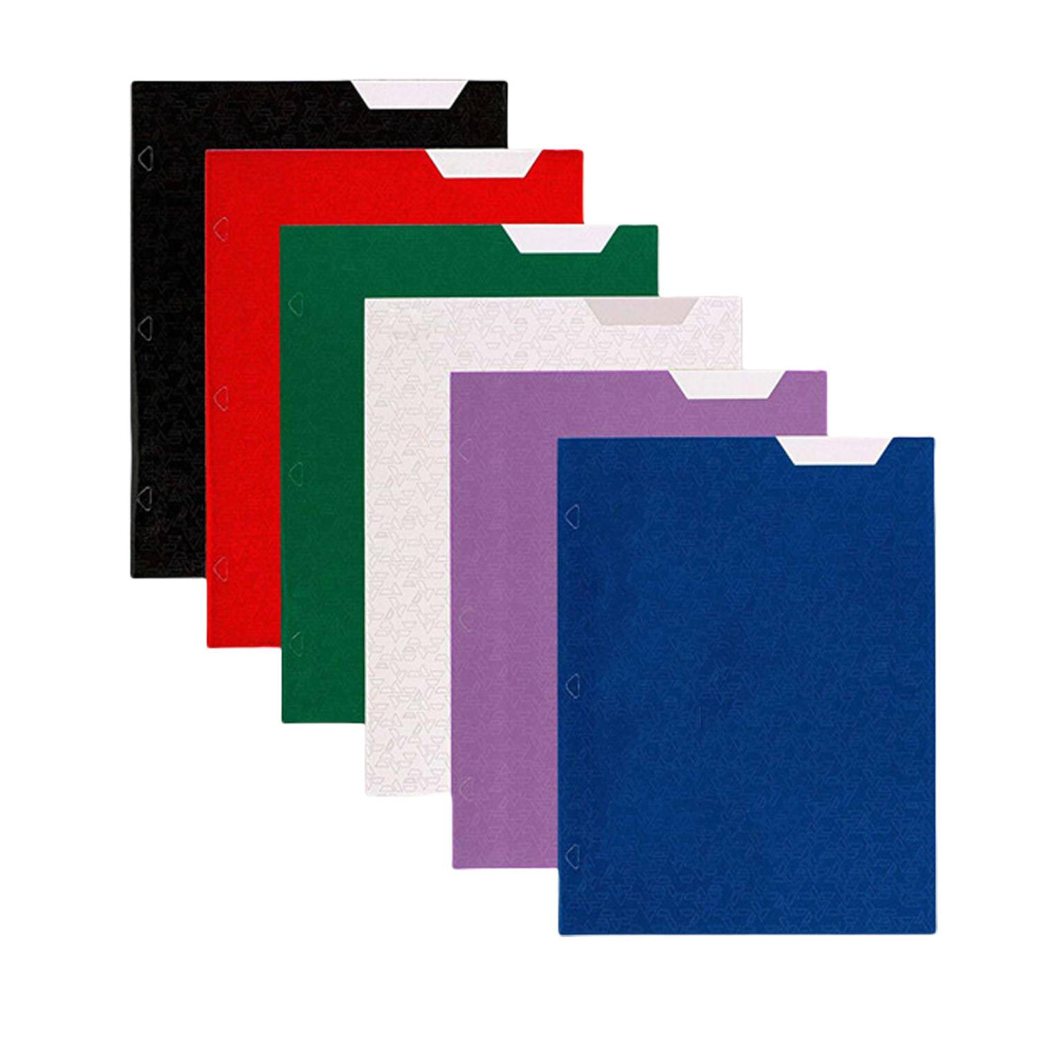 6 Pack A4 3 Ring Binders w/ Labels 5