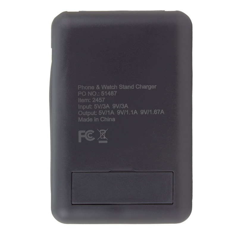 Chi-Charge Cable Card with Watch Charger - Collapsible Wireless Charging Stand and Charging Cable Carrier 3
