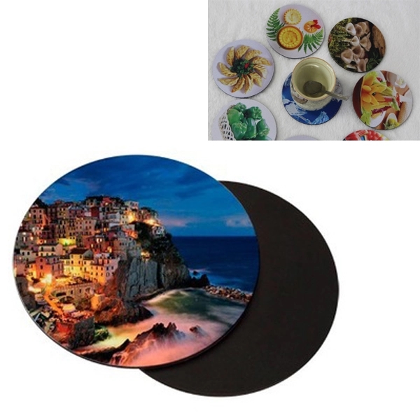 Full Color Round Neoprene Coaster-3.75" dia 4