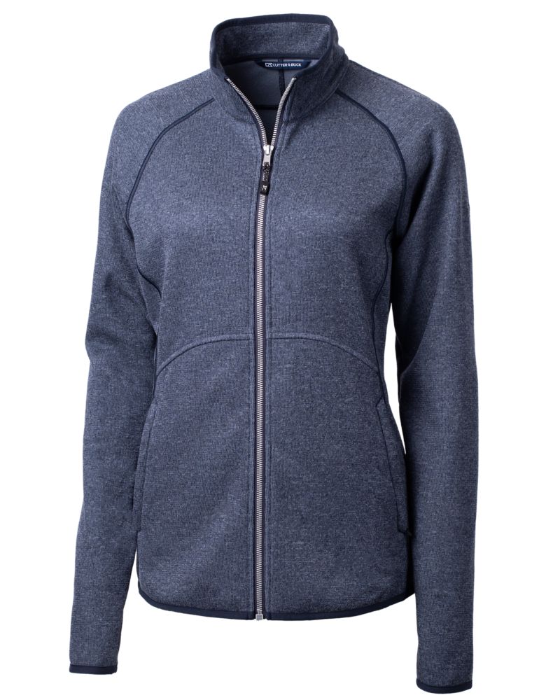 Cutter & Buck Mainsail Sweater-Knit Womens Full Zip Jacket 17