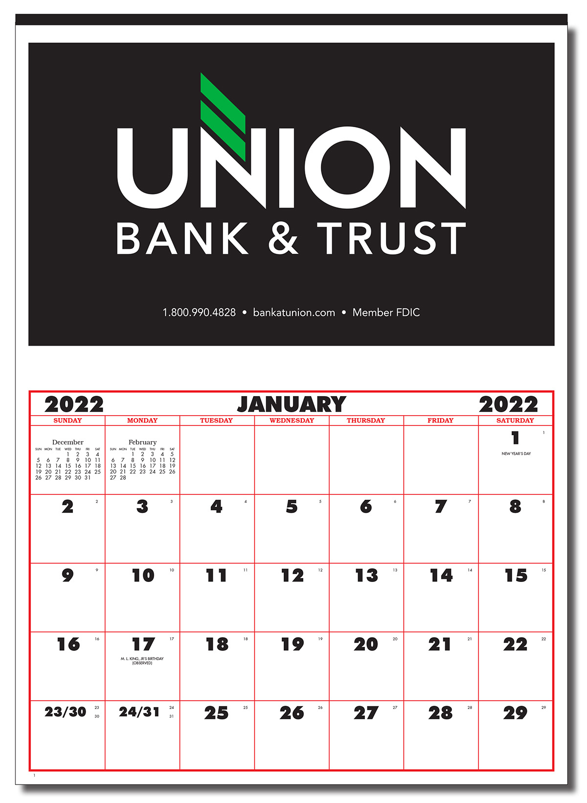 Monthly View Apron Calendar