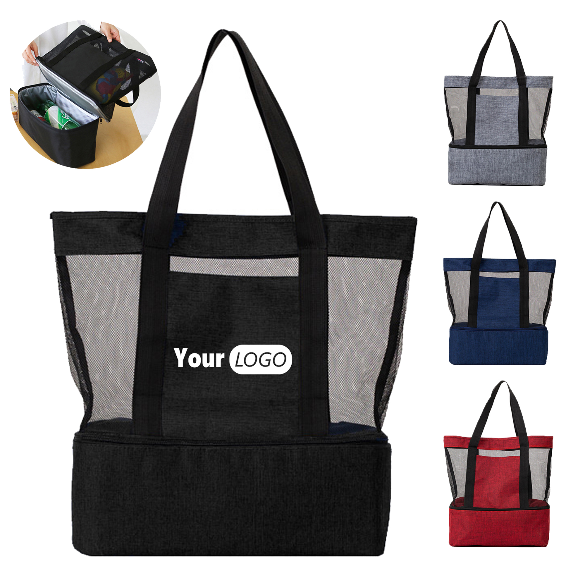 Mesh Cooler Tote Bag 2
