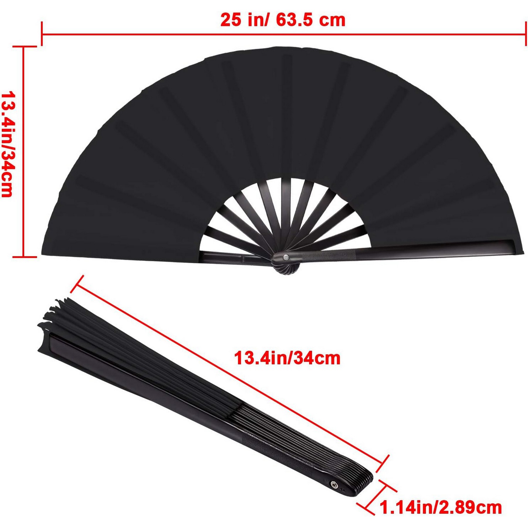 Large Folding Hand Fans 7