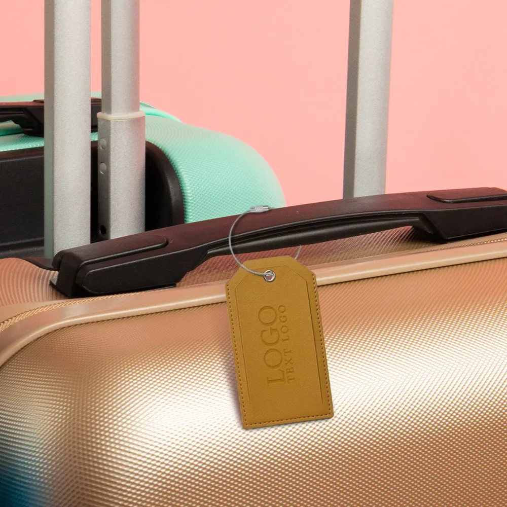 Soft Vegan Leather Luggage Tag 19