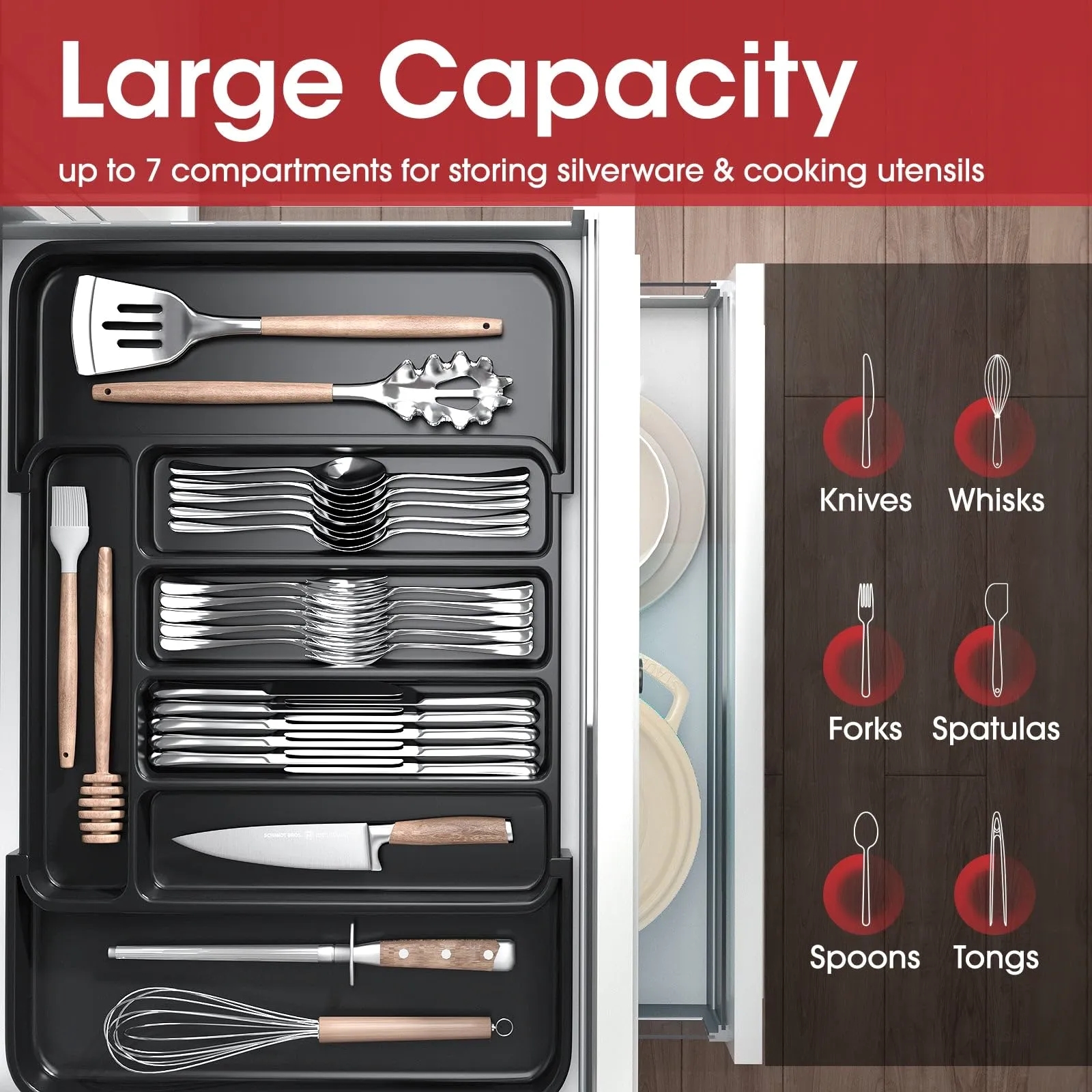 Expandable Kitchen Drawer Organizer 3