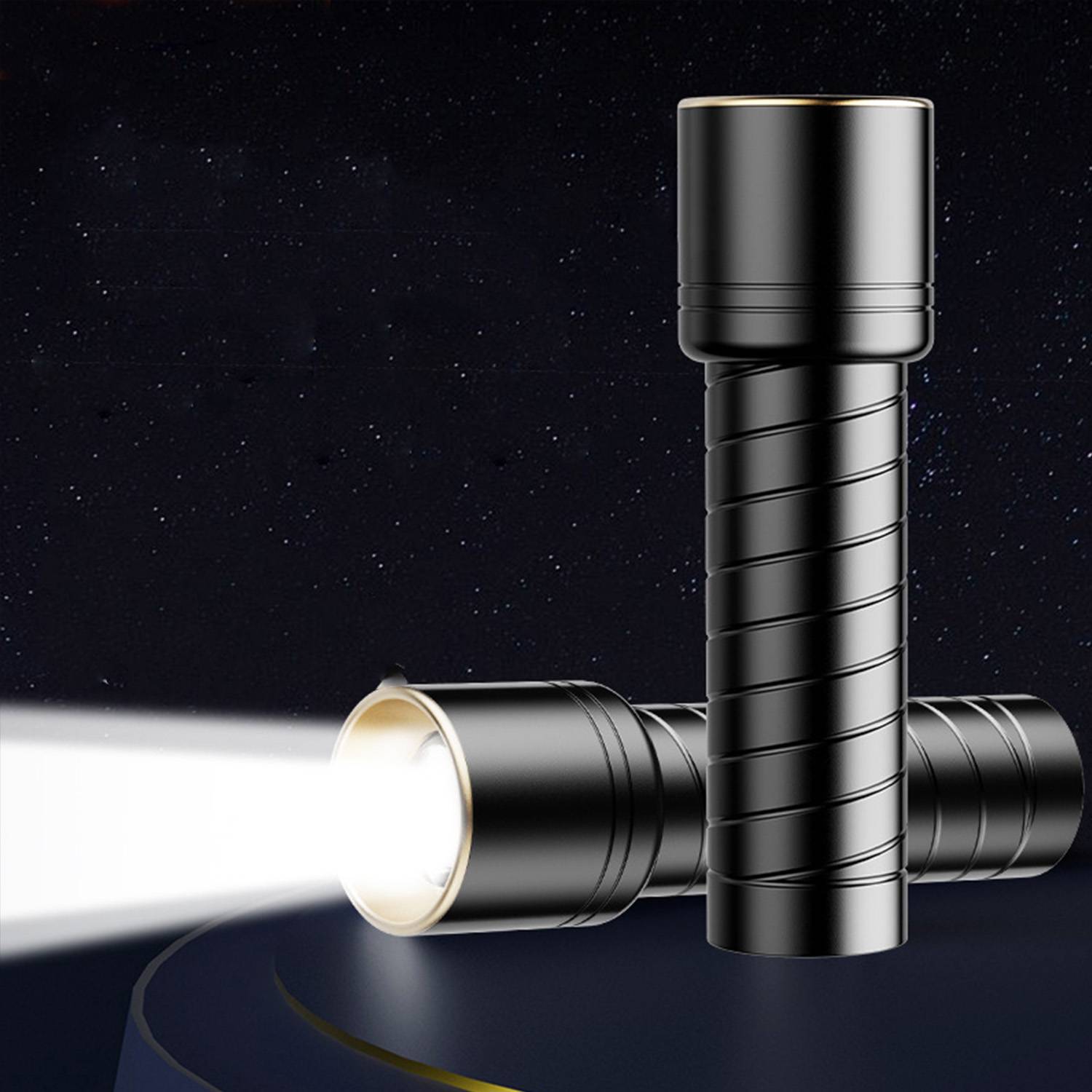 3-Mode Rechargeable Laser Flashlight – Portable for Outdoors 4
