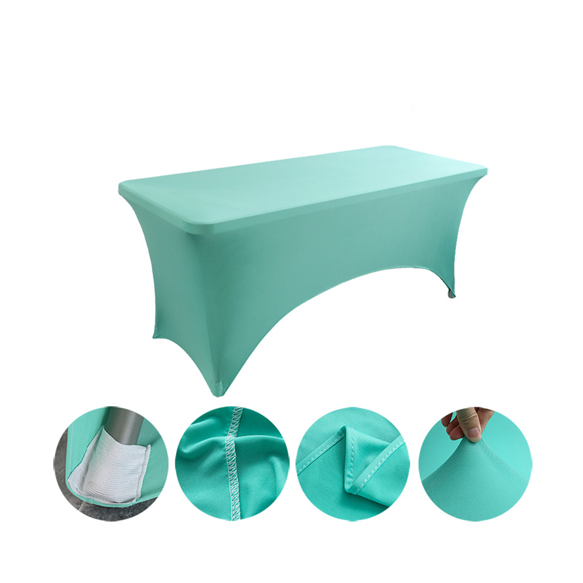 Six Foot Elastic Table Cover For Hotel And Restaurant Use 11
