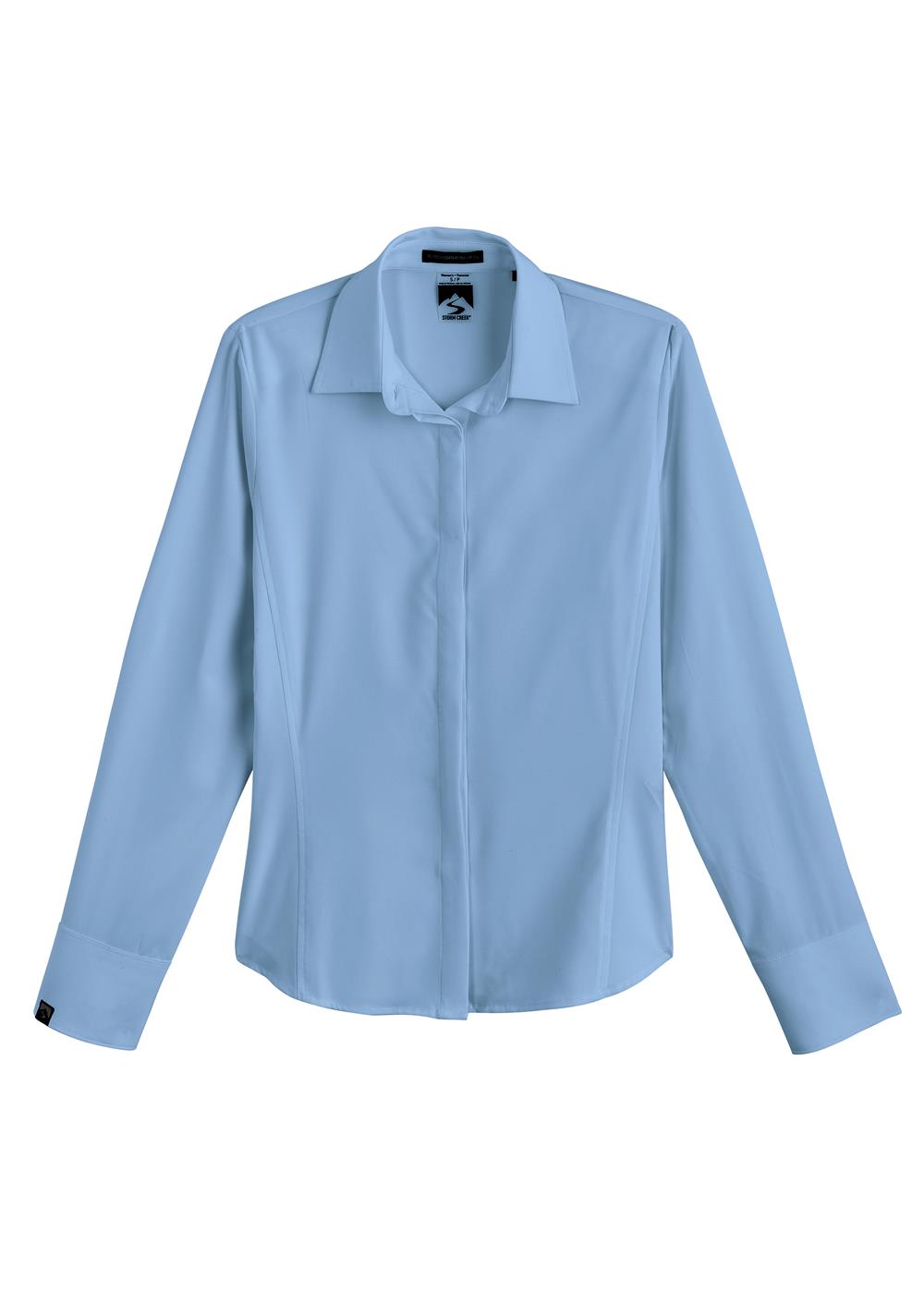 Storm Creek Women's Executive 4-Way Stretch Solid Button Up 4