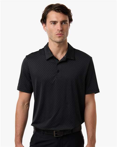 Men's 4-Way Stretch Printed Polo - A716 15