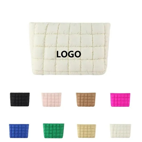 Versatile fashion solid color customizable cosmetic bag 9