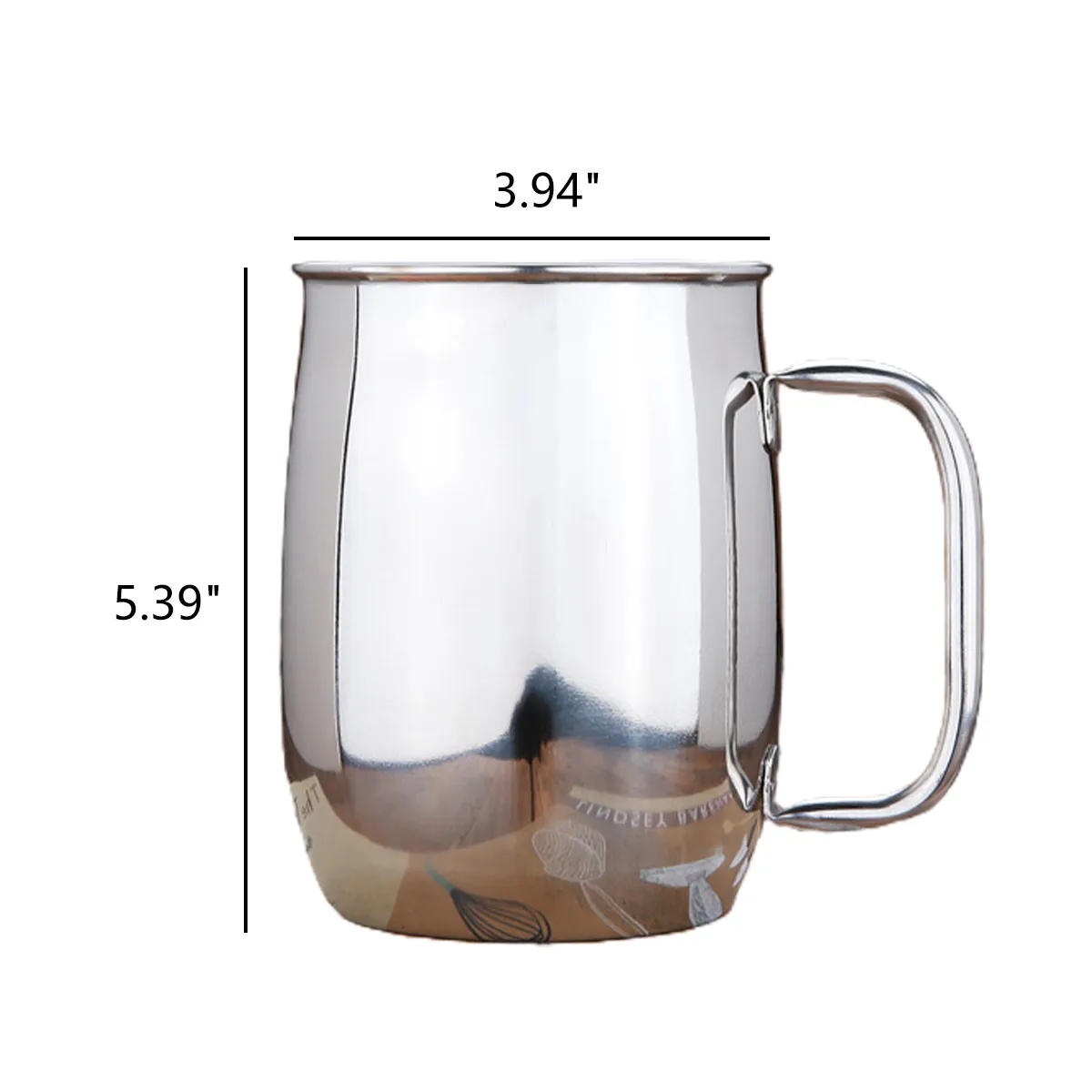 33oz Stainless Steel Mule Mug Drinking Mugs with Handles 4