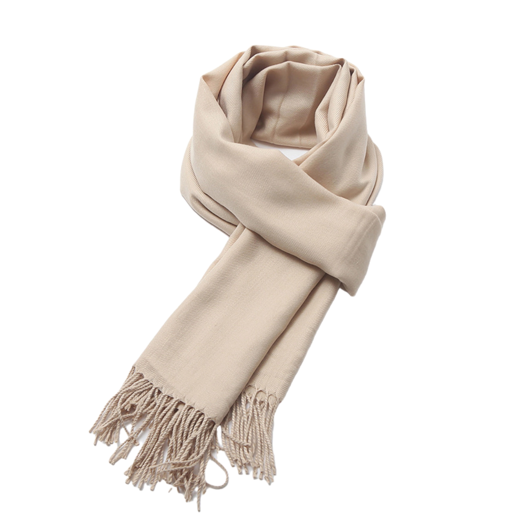 Pashmina Solid Shawl Wrap Scarf w/Fringes 9
