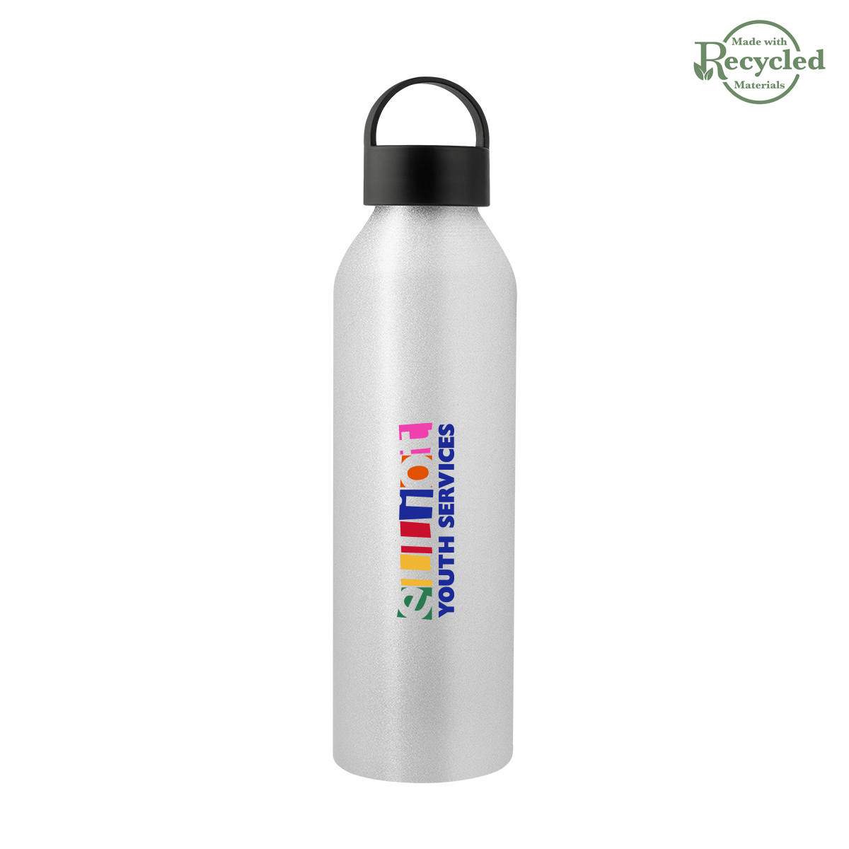 22 Oz. Darcy Aluminum Bottle With Recycled Lid, custom water bottle with logo imprint 13