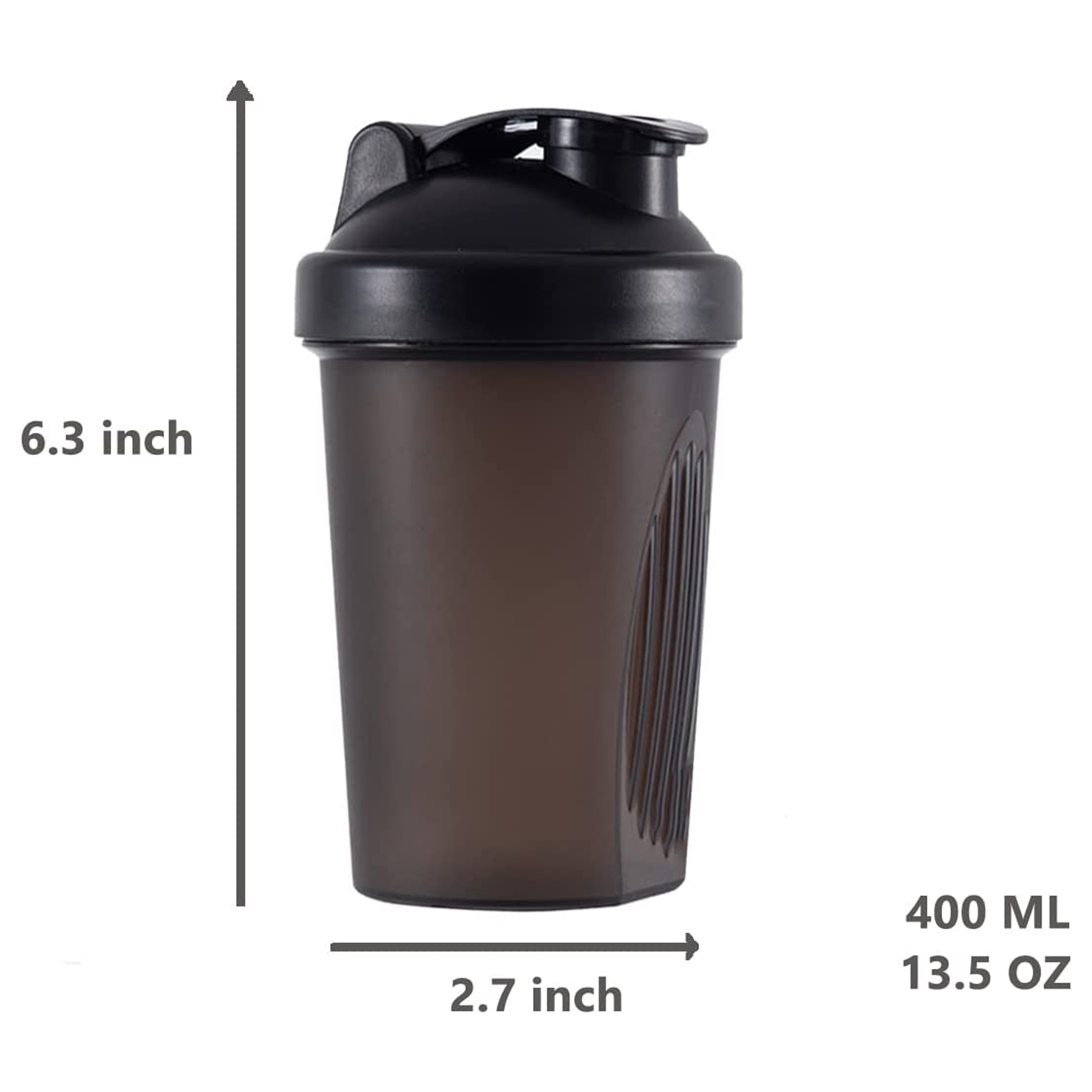 13.5 oz Shaker Bottle with Wire Whisk Balls 3