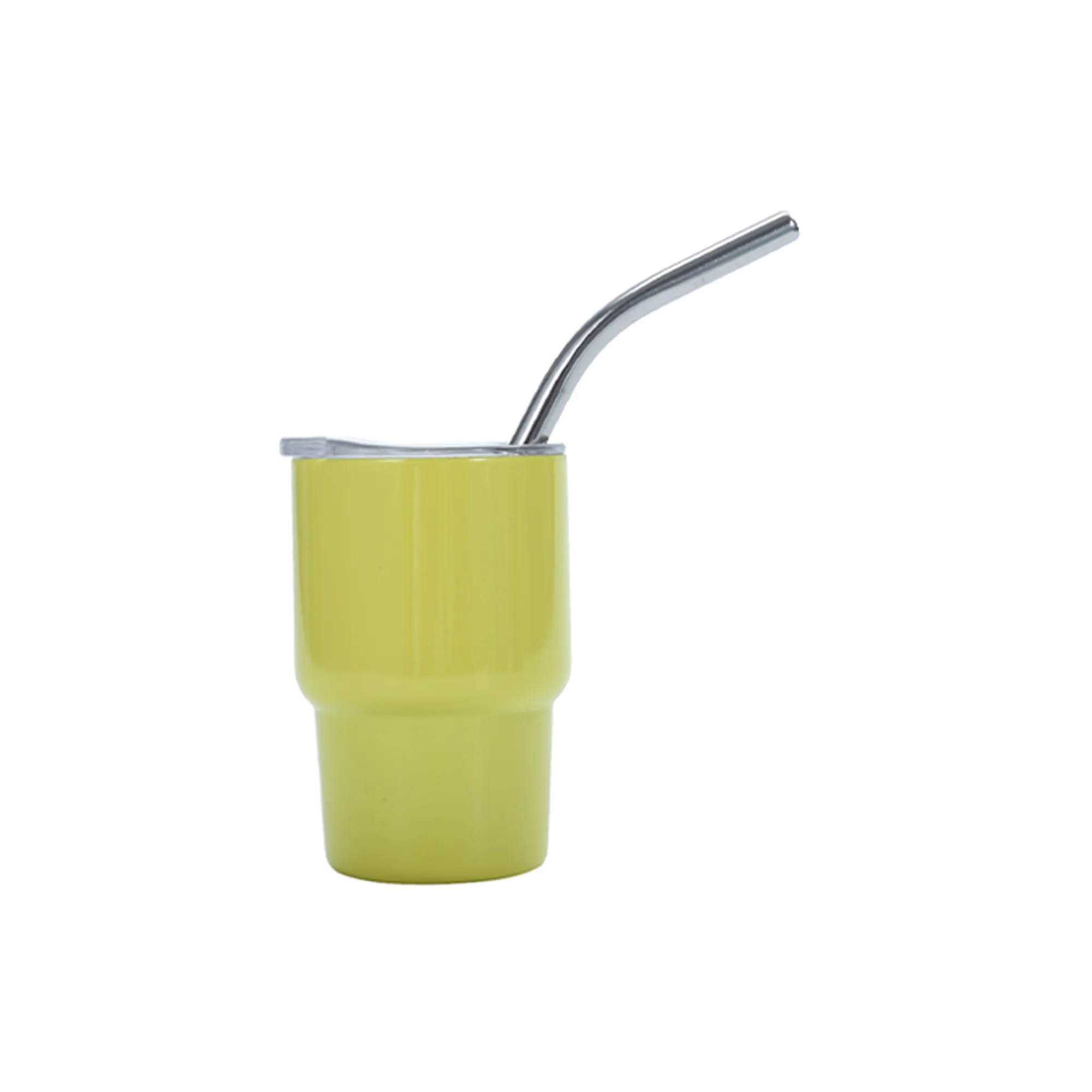 Double Wall 3 Oz Mini Stainless Steel Cup With Lid And Straw 4