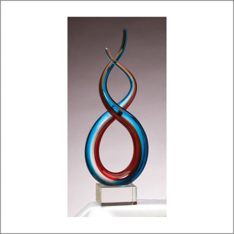15.5" Art Glass Sculpture 2