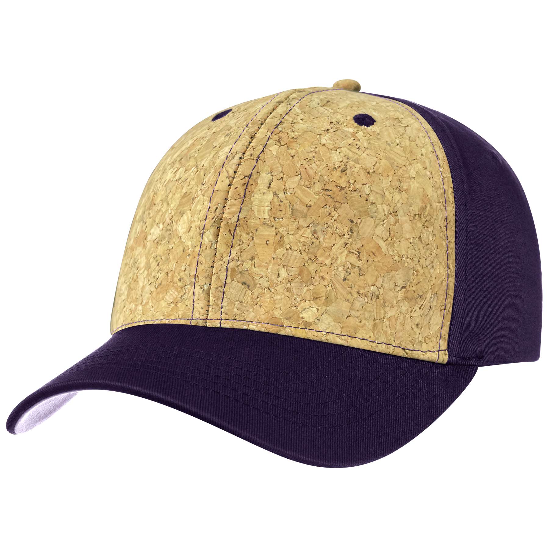 Two Tone 6 Panel Cork Trucker Baseball Cap 15