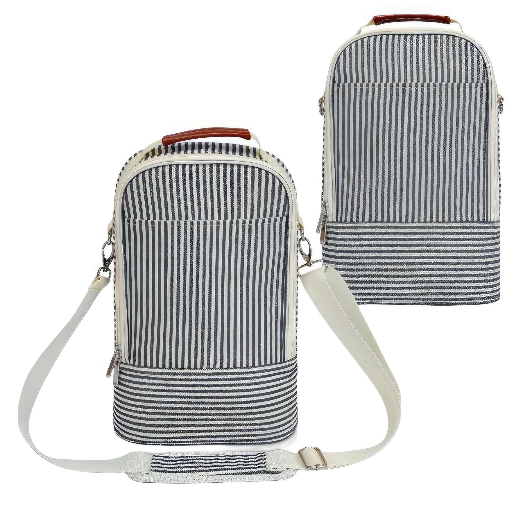 Custom Insulated 2 Bottle Wine Gift Tote Carrier 2