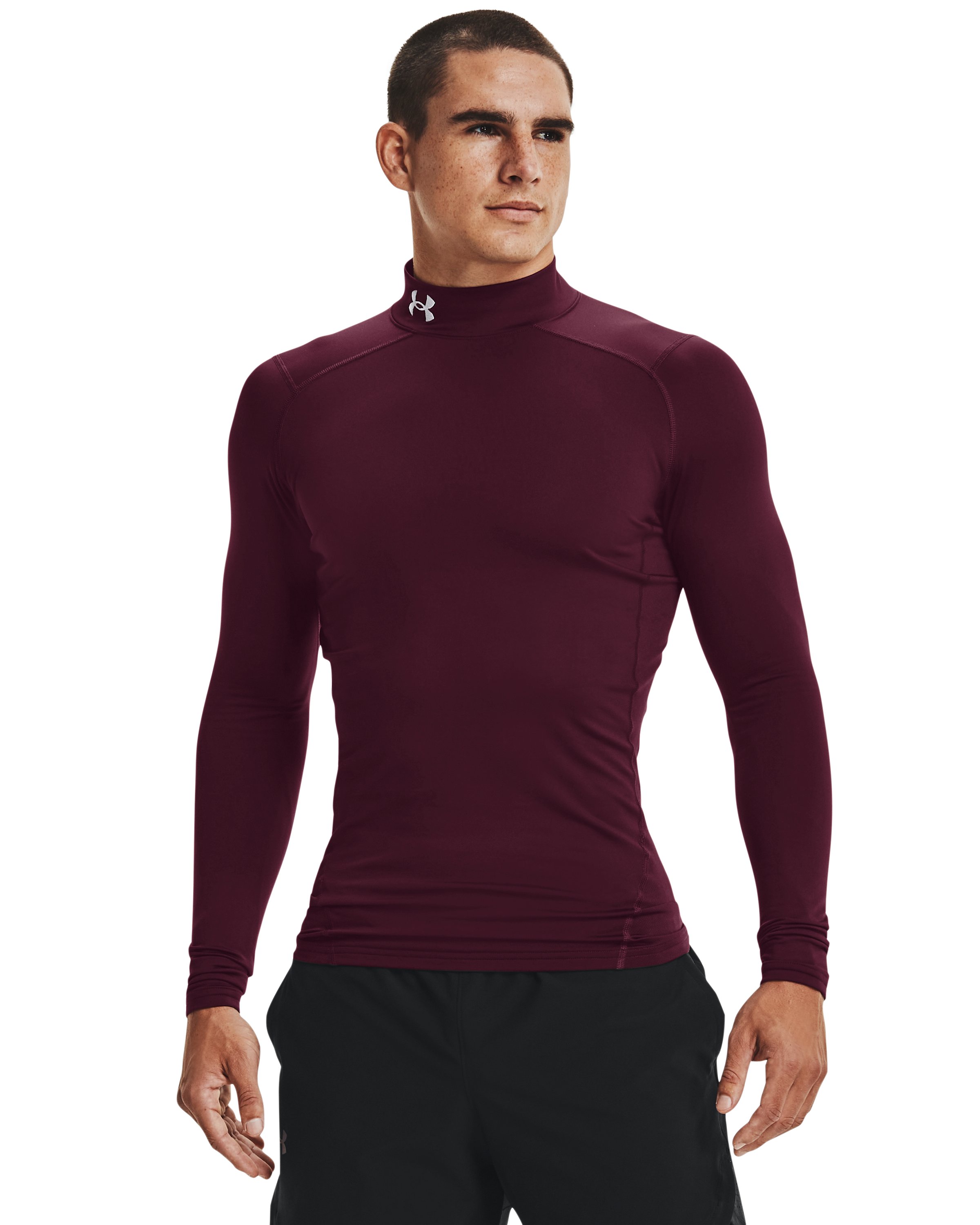 ColdGear Men's Compression Mock Long Sleeve 25