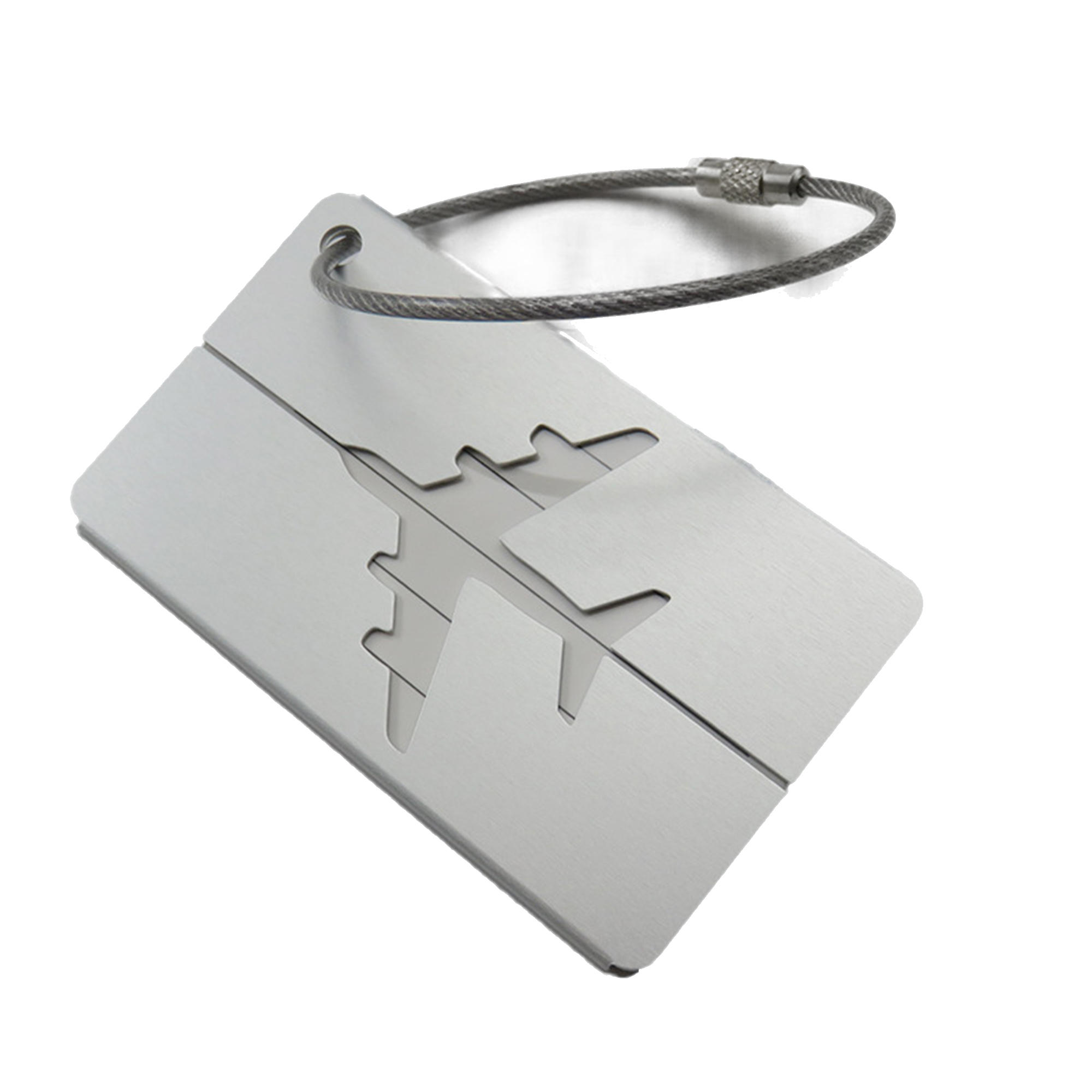 Aluminum Airplane Luggage Tag 7