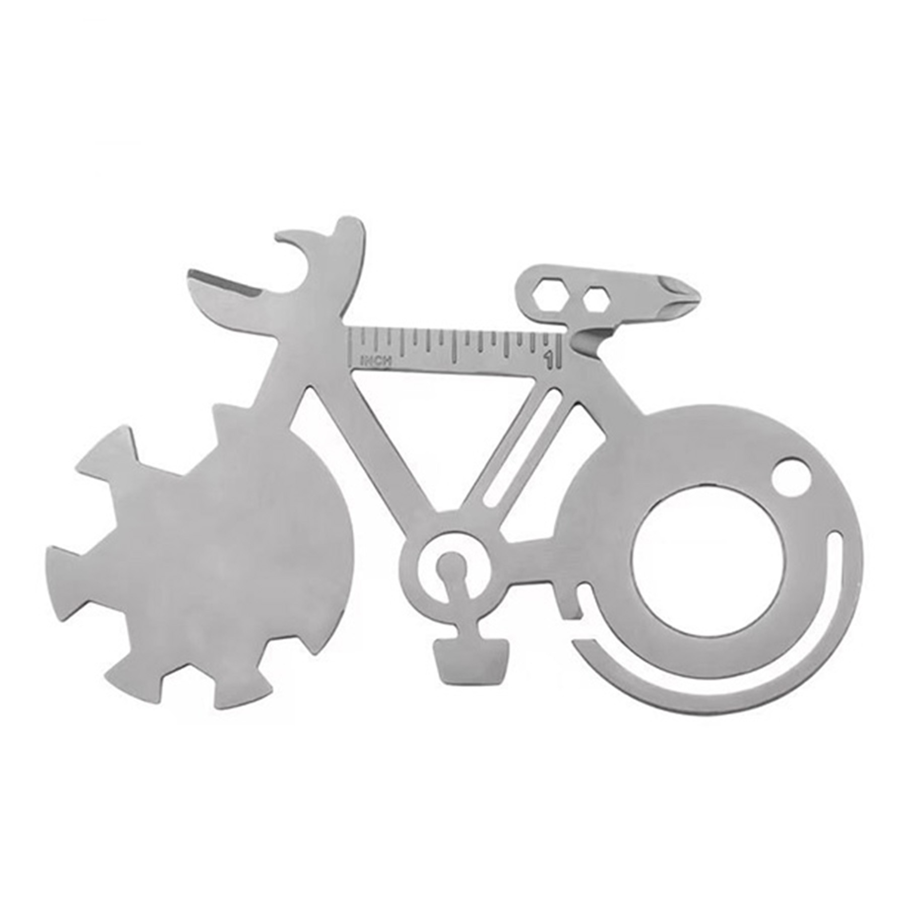 Bicycle Shape Mini Portable Bicycle Tool Card 4