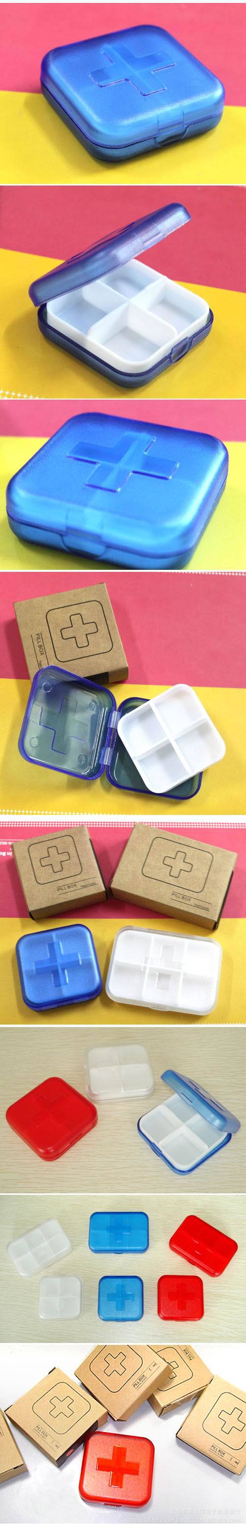 Four Compartment Pill Box 2