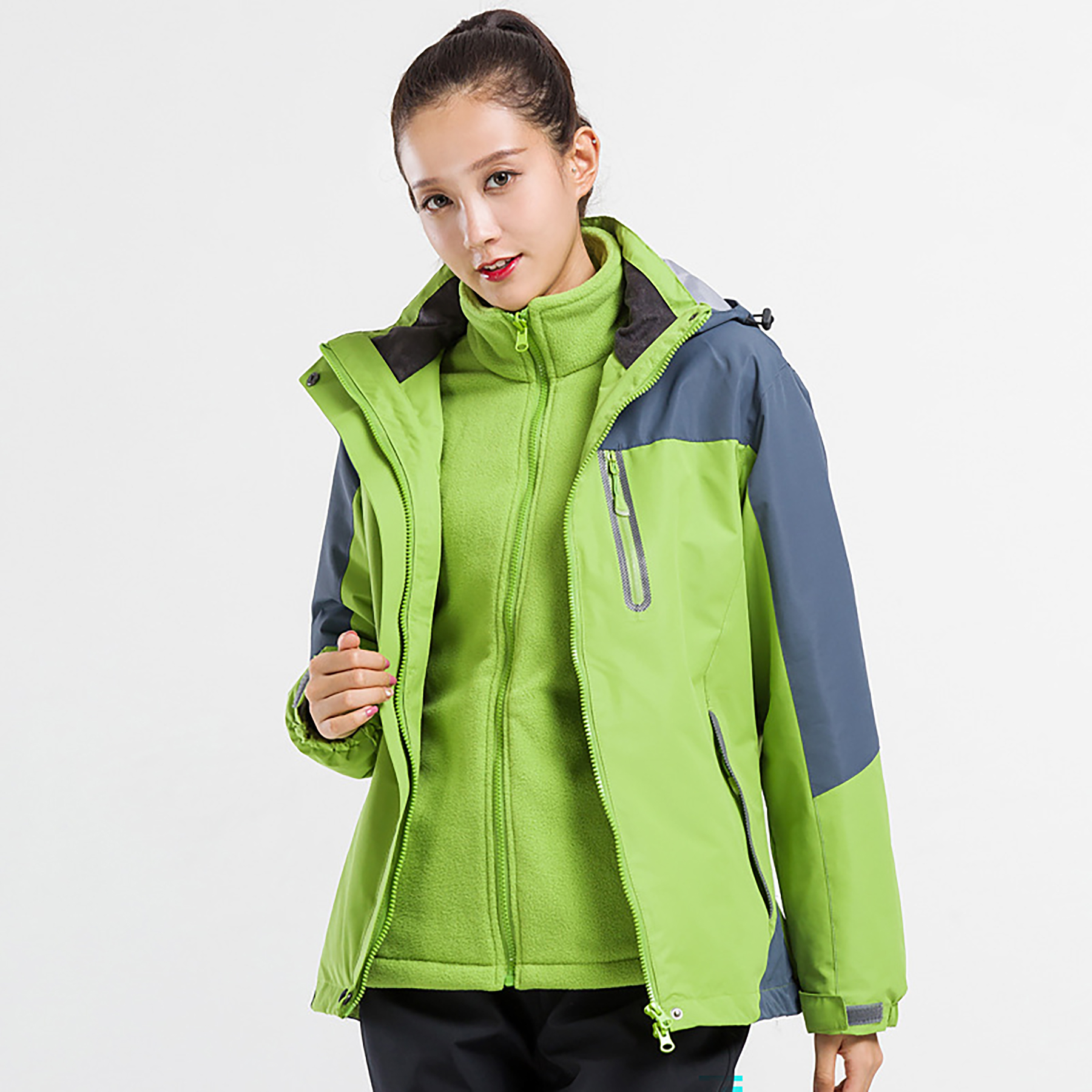 Warm Fleece Winter Jacket with Multi-Pockets 31