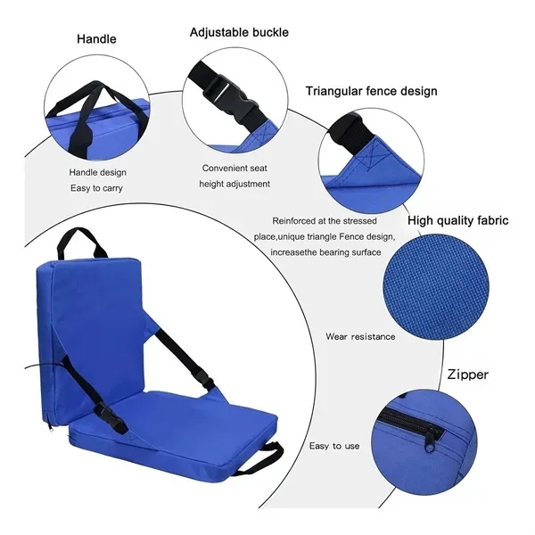 Portable Stadium Seat Cushion - Outdoor Backrest Support 5
