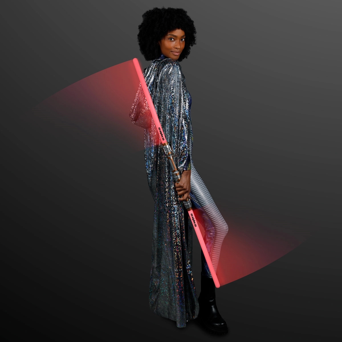 Double Sided Swords Sabers with Red LEDs and Sounds 4