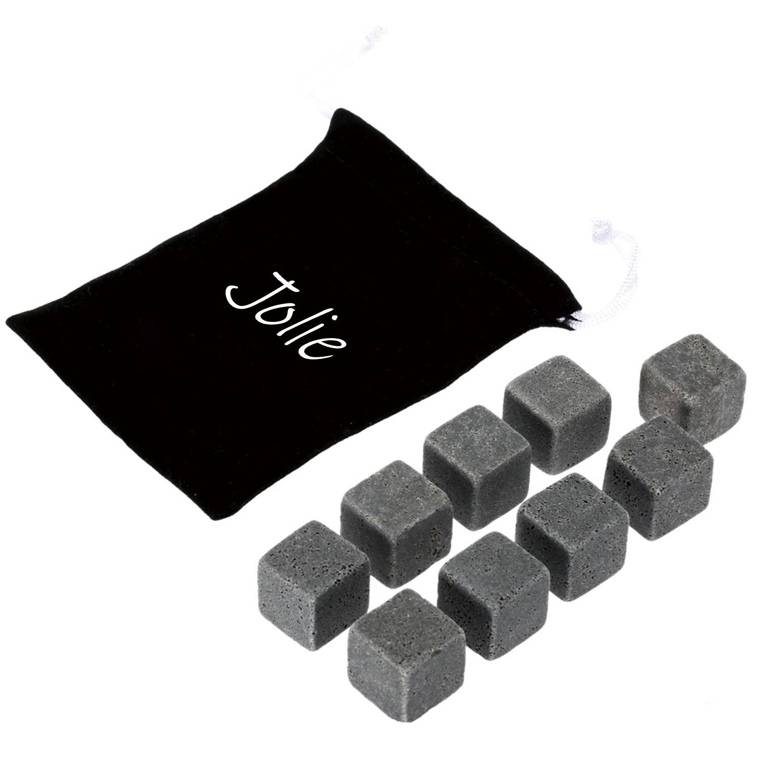Pure Soft Stone Reusable Rocks for Whiskey Set 8