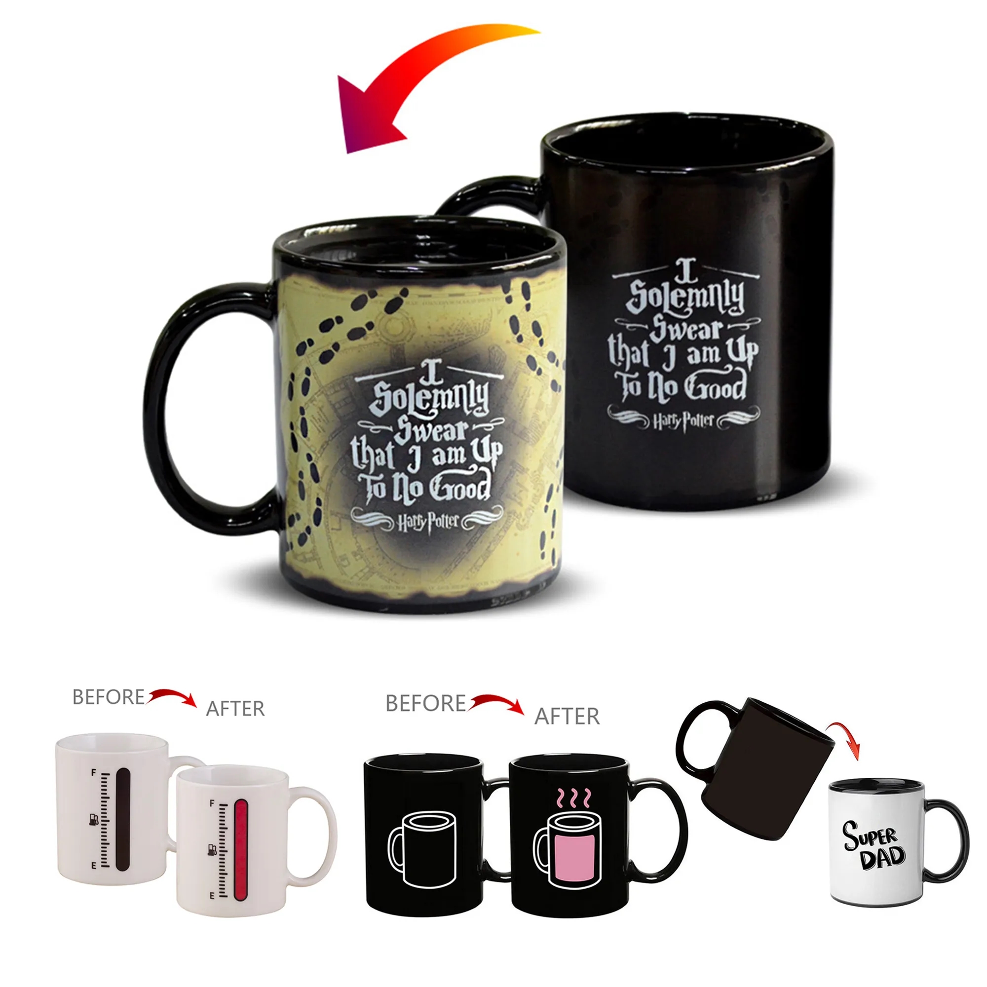 13 oz Custom Heat Color Changing Coffee Mug 3